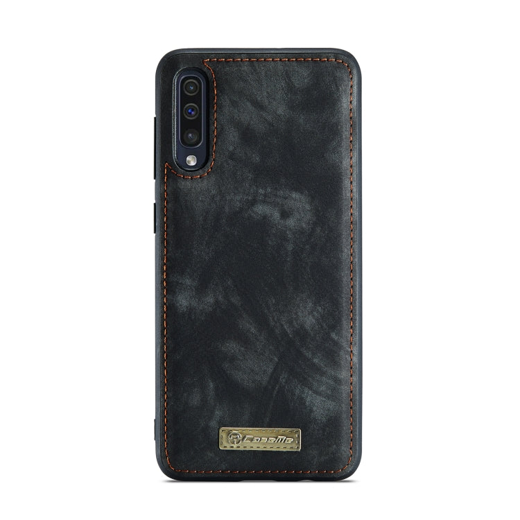 CaseMe-008 For Samaung Galaxy A30S/A50S/A50 Detachable Multifunctional Flip Leather Case (Black)