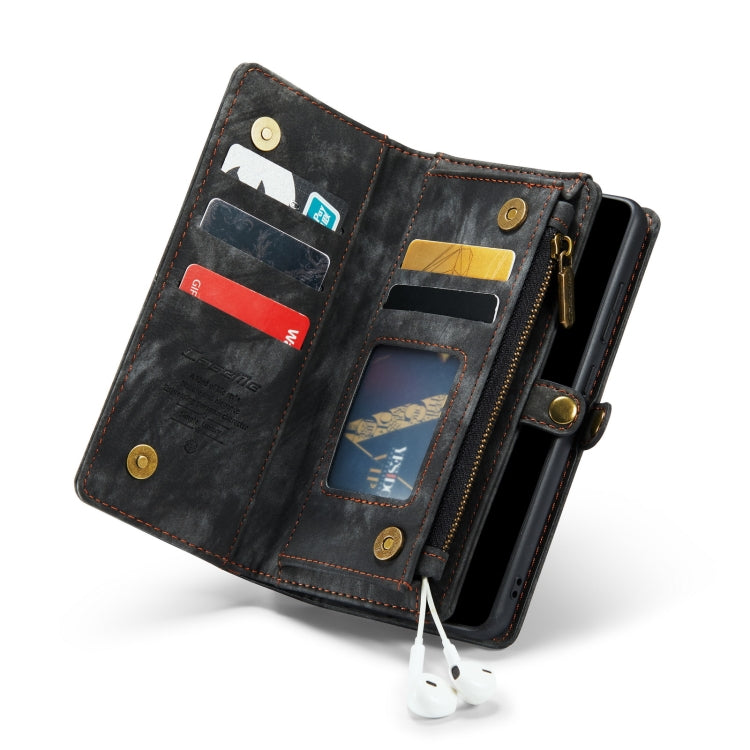 CaseMe-008 For Samaung Galaxy A30S/A50S/A50 Detachable Multifunctional Flip Leather Case (Black)