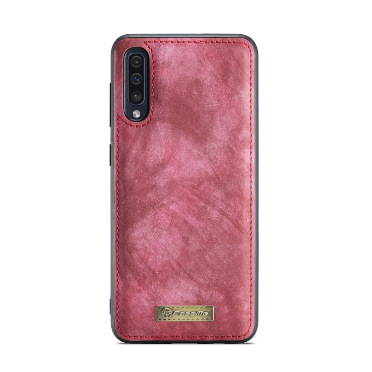 CaseMe-008 For Samaung Galaxy A30S/A50S/A50 Detachable Multifunctional Flip Leather Case (Red)