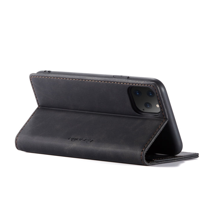 CaseMe-013 Multifunctional Horizontal Flip Leather Case with Card Slot & Holder & Wallet for iPhone 11 Pro(Black)