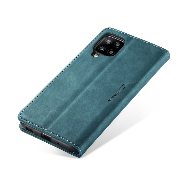 For Samsung Galaxy A42 5G CaseMe-013 Multifunctional Retro Frosted Horizontal Flip Leather Case with Card Slot & Holder & Wallet(Blue)