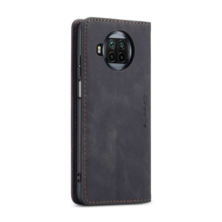For Xiaomi Mi 10T Lite 5G CaseMe-013 Multifunctional Retro Frosted Horizontal Flip Leather Case with Card Slot & Holder & Wallet(Black)