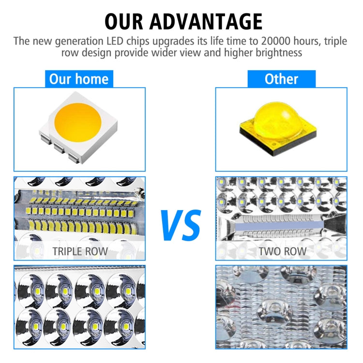 2 PCS WUPP CS-1243A1 Car 4 inch Square 20LEDs Highlight Work Light Modified Spotlight - free shipping - PMC Jewellery - Order now!
