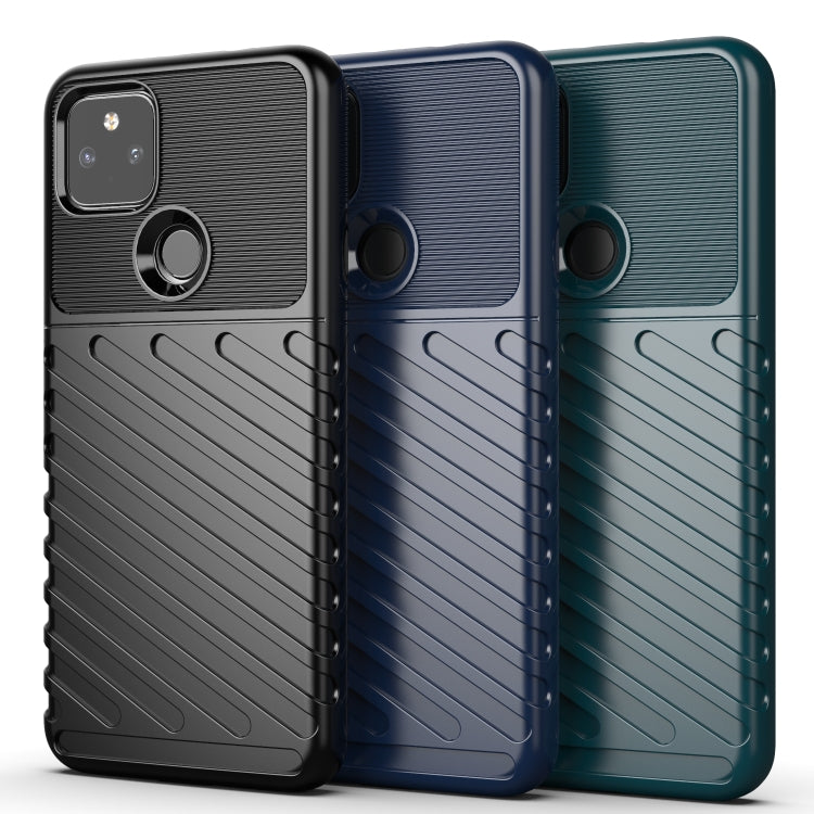 For Google Pixel 5A Thunderbolt Shockproof TPU Protective Soft Case(Black) - Google Cases by PMC TechLife | Online Shopping South Africa | PMC TechLife | Buy Now Pay Later Mobicred