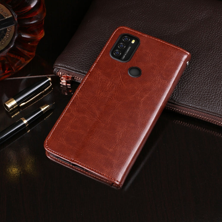 For Blackview A70 idewei Crazy Horse Texture Horizontal Flip Leather Case with Holder & Card Slots & Wallet(Yellow)