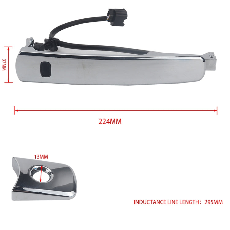 A5387-01 Car Left Front Inductive Door Outside Handle 80645-CA000 for Nissan Rogue 2010-2013 - Door Handles by PMC TechLife | Online Shopping South Africa | PMC TechLife | Buy Now Pay Later Mobicred