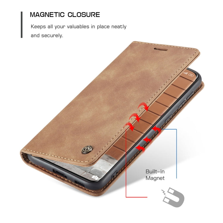 For Xiaomi Mi 11 CaseMe 013 Multifunctional Horizontal Flip Leather Case with Holder & Card Slot & Wallet(Brown)