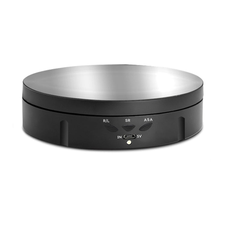 14.6cm USB Electric Rotating Turntable Display Stand Video Shooting Props Turntable for Photography, Load: 10kg(Black Mirror) - free shipping - PMC Jewellery - Order now!
