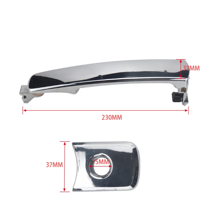 4 PCS A5851 Car Outside Door Handle 80640-CA000/12 for Nissan - free shipping - PMC TechLife - Order now!