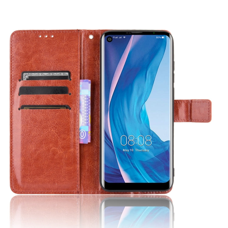 For Ulefone Note 11P Retro Crazy Horse Texture Horizontal Flip Leather Case with Holder & Card Slots & Photo Frame(Brown)