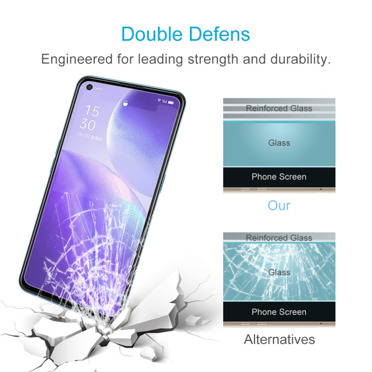 For OPPO Find X3 Lite 10 PCS 0.26mm 9H 2.5D Tempered Glass Film