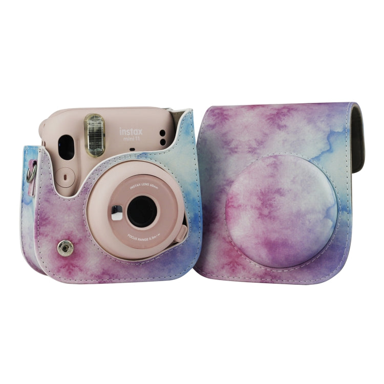 Painted Series Camera Bag with Shoulder Strap for Fujifilm Instax mini 11(Blue Pastel) - free shipping - PMC TechLife - Order now!