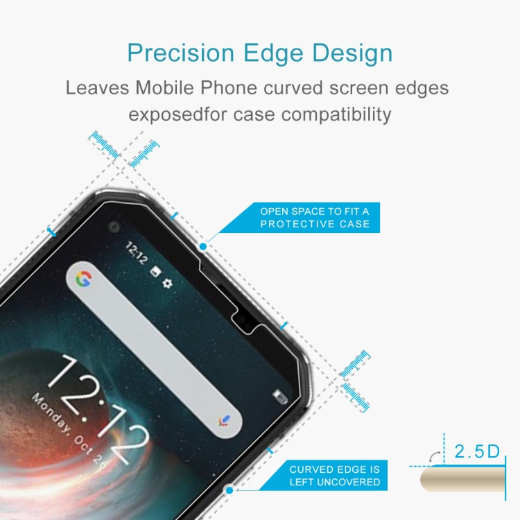 For Blackview Bl6000 Pro 5G 50 PCS 0.26mm 9H 2.5D Tempered Glass Film