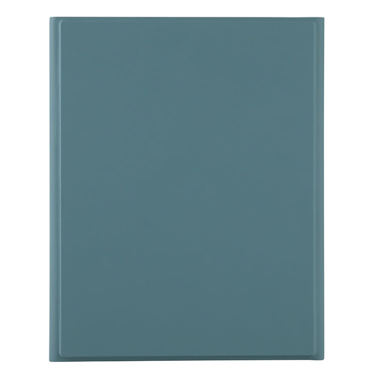 YT11B-A 2021 Detachable Candy Color Skin Texture Round Keycap Bluetooth Keyboard Leather Tablet Case with Touch Control & Pen Slot & Stand For iPad Pro 11 2021 / Air4 / Air5 / Pro 11(Dark Green)