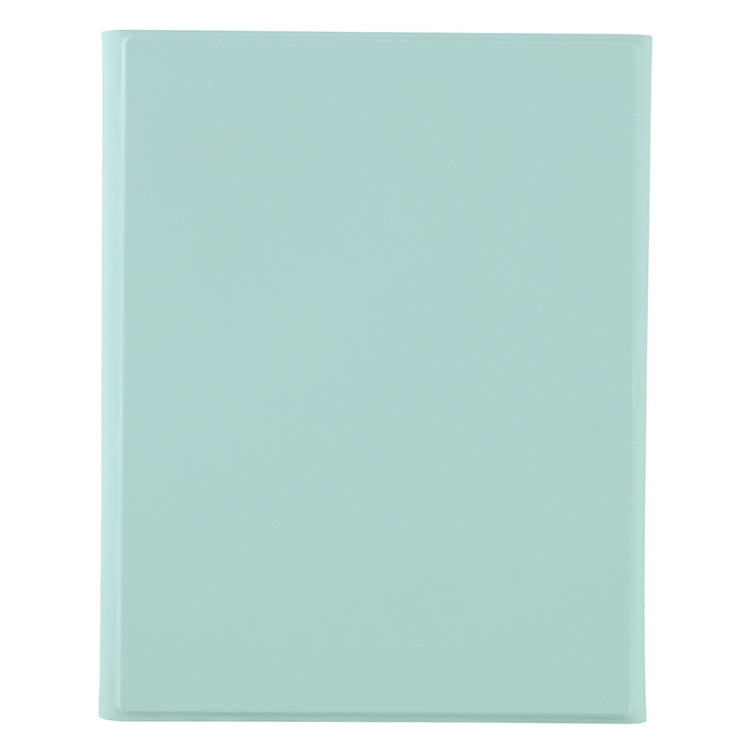 Y-C11B 2021 Detachable Candy Color Skin Texture Round Keycap Bluetooth Keyboard Leather Tablet Case with Pen Slot & Stand For iPad Pro 11 (2021)(Light Green)