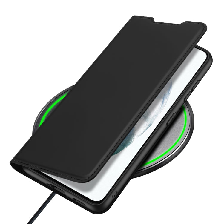 For Samsung Galaxy S21 FE DUX DUCIS Skin Pro Series Horizontal Flip PU + TPU Leather Case with Holder & Card Slots(Black)