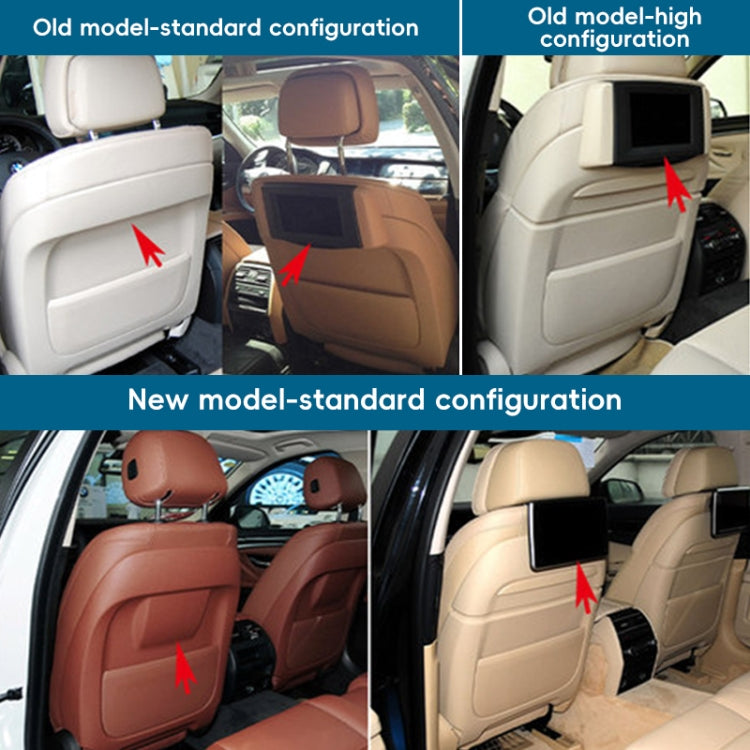 Car Seat Rear Panel Storage Bag 5210 7232 090 for BMW 5 Series / 7 Series, Standard Version(Wine Red)