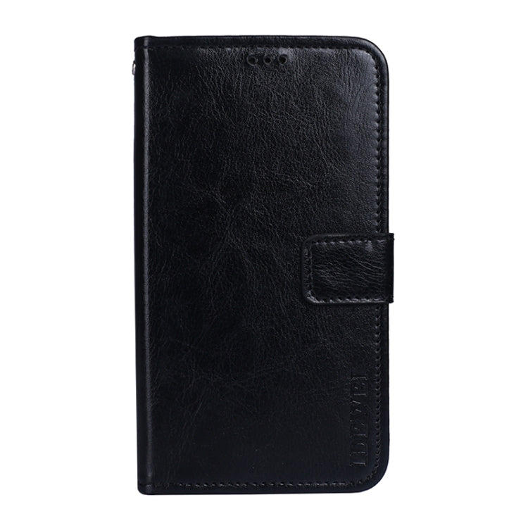 For Cubot C20 idewei Crazy Horse Texture Horizontal Flip Leather Case with Holder & Card Slots & Wallet(Black)