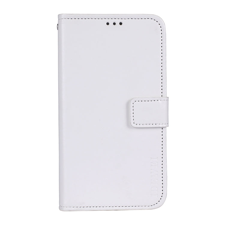 For Oukitel C23 Pro idewei Crazy Horse Texture Horizontal Flip Leather Case with Holder & Card Slots & Wallet(White)