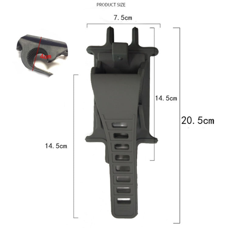 Silica Gel Bicycle Universal Phone Holder(Black) - Holders by PMC TechLife | Online Shopping South Africa | PMC TechLife | Buy Now Pay Later Mobicred