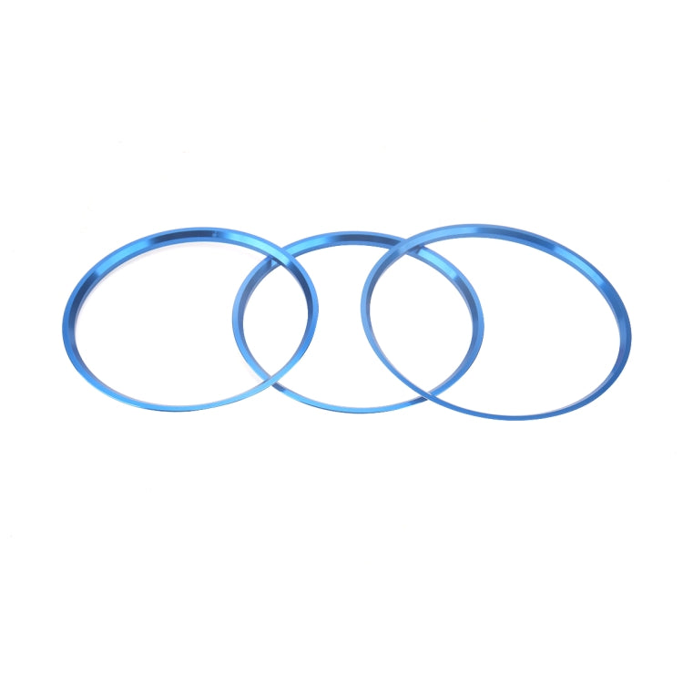 A5819-03 5 PCS Car Blue Air Conditioner Air Outlet Decorative Ring for Mercedes-Benz