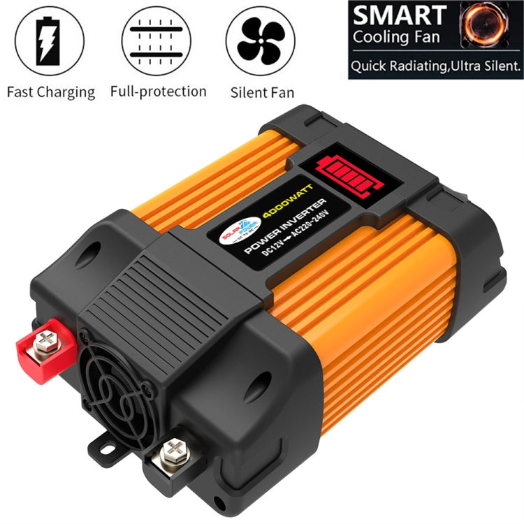 Little Wasp 12V to 220V 4000W Car Power Inverter with LED Display & Dual USB - Modified Square Wave by PMC Jewellery | Online Shopping South Africa | PMC Jewellery | Buy Now Pay Later Mobicred
