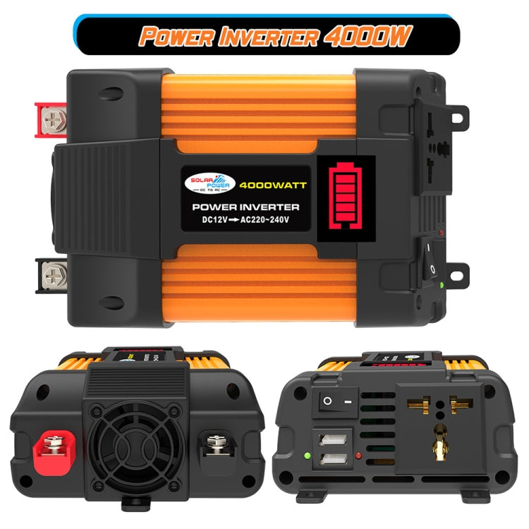 Little Wasp 12V to 220V 4000W Car Power Inverter with LED Display & Dual USB - Modified Square Wave by PMC Jewellery | Online Shopping South Africa | PMC Jewellery | Buy Now Pay Later Mobicred
