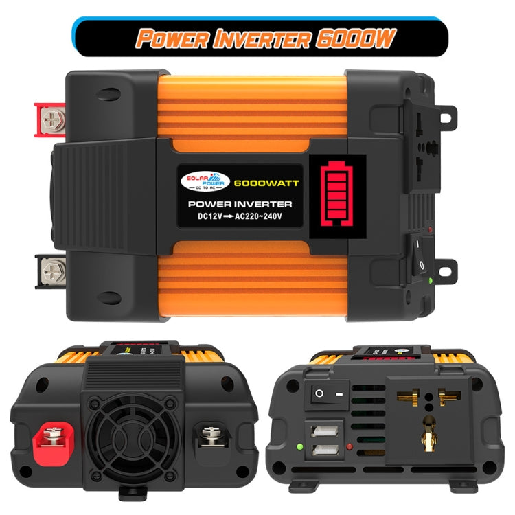Little Wasp 12V to 220V 6000W Car Power Inverter with LED Display & Dual USB - Modified Square Wave by PMC Jewellery | Online Shopping South Africa | PMC Jewellery | Buy Now Pay Later Mobicred