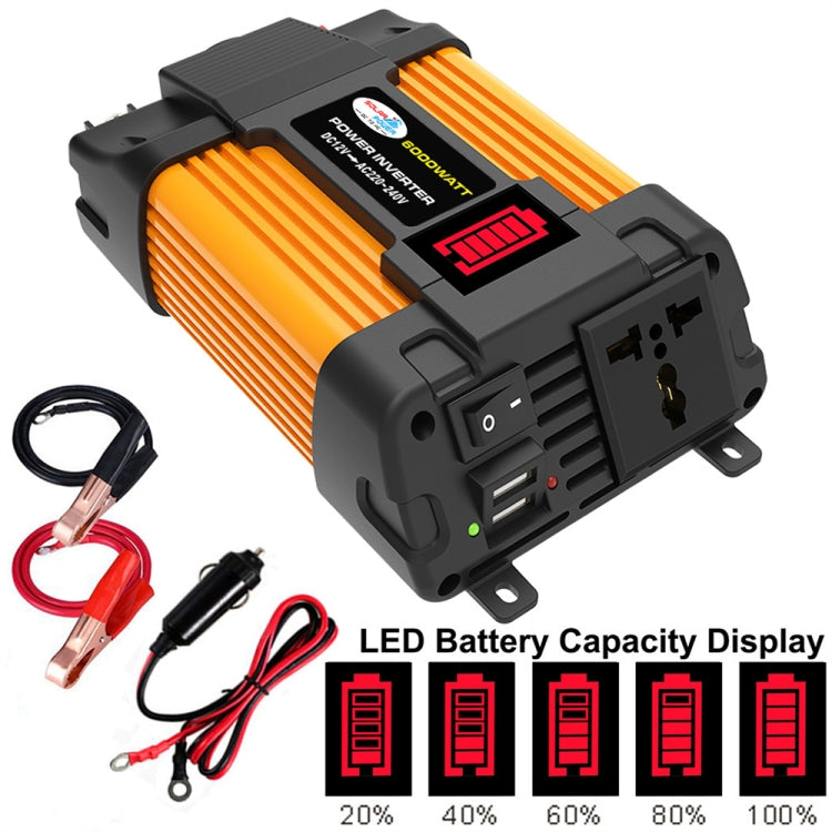 Little Wasp 12V to 220V 6000W Car Power Inverter with LED Display & Dual USB - Modified Square Wave by PMC Jewellery | Online Shopping South Africa | PMC Jewellery | Buy Now Pay Later Mobicred