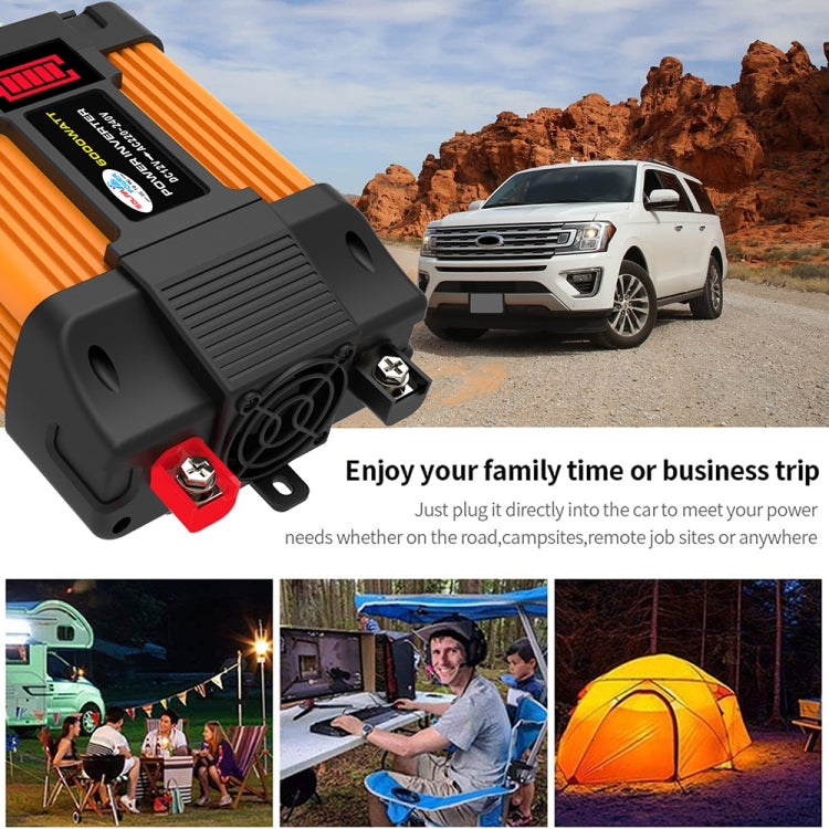 Little Wasp 12V to 220V 6000W Car Power Inverter with LED Display & Dual USB - Modified Square Wave by PMC Jewellery | Online Shopping South Africa | PMC Jewellery | Buy Now Pay Later Mobicred
