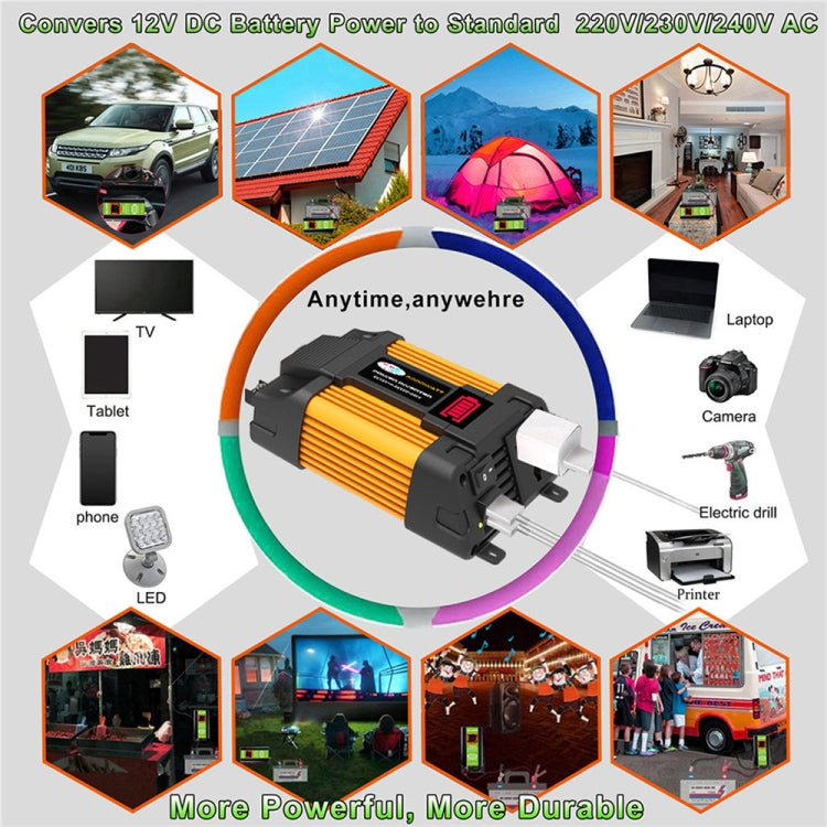 Little Wasp 12V to 220V 6000W Car Power Inverter with LED Display & Dual USB - Modified Square Wave by PMC Jewellery | Online Shopping South Africa | PMC Jewellery | Buy Now Pay Later Mobicred
