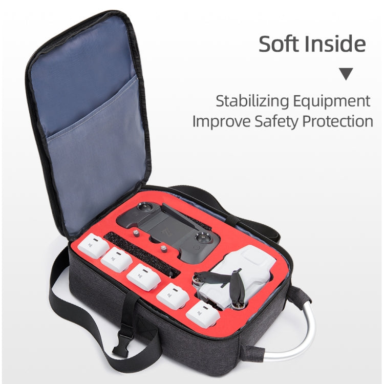 Shockproof Waterproof Single Shoulder Storage Bag Travel Carrying Cover Case Box for FIMI X8 mini(Black + Red Liner) - by PMC Jewellery | Online Shopping South Africa | PMC Jewellery | Buy Now Pay Later Mobicred