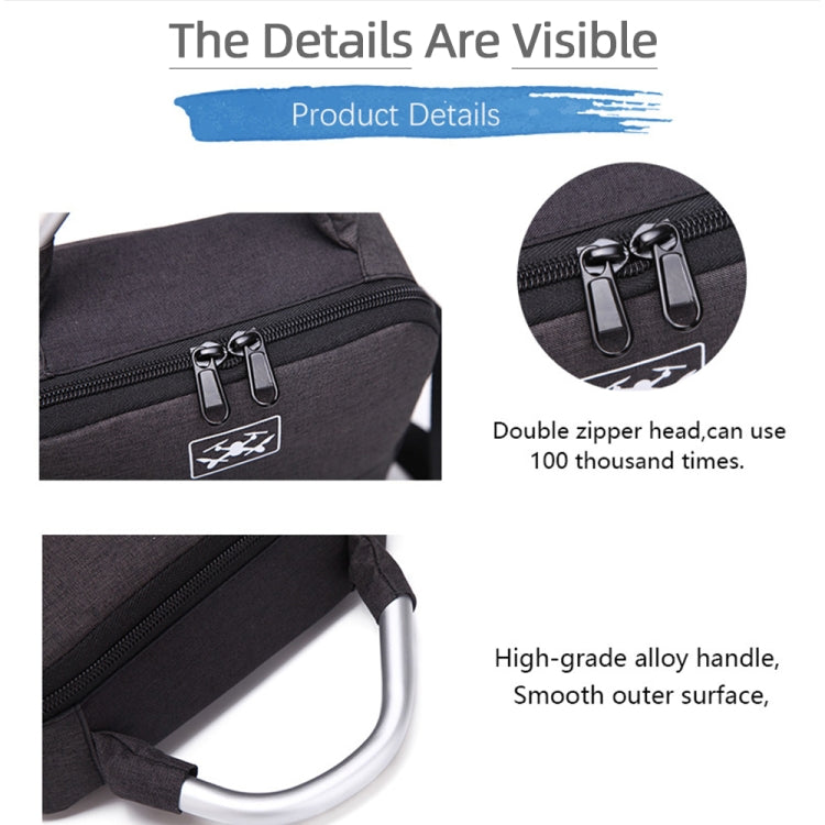 Shockproof Waterproof Single Shoulder Storage Bag Travel Carrying Cover Case Box for FIMI X8 mini(Black + Red Liner) - by PMC Jewellery | Online Shopping South Africa | PMC Jewellery | Buy Now Pay Later Mobicred