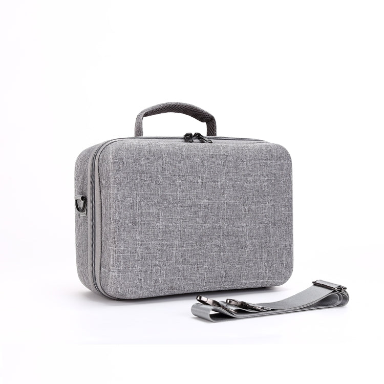 Grey Canvas Single Shoulder Storage Bag Shockproof Waterproof Travel Carrying Cover Hard Case for FIMI X8 Mini(Black + Red Liner) - by PMC Jewellery | Online Shopping South Africa | PMC Jewellery | Buy Now Pay Later Mobicred
