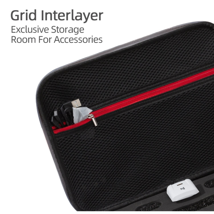 Grey Canvas Single Shoulder Storage Bag Shockproof Waterproof Travel Carrying Cover Hard Case for FIMI X8 Mini(Black + Red Liner) - by PMC Jewellery | Online Shopping South Africa | PMC Jewellery | Buy Now Pay Later Mobicred