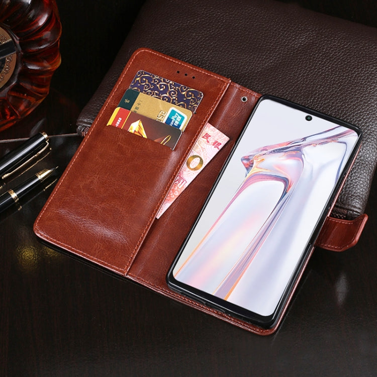 For Blackview A100 idewei Crazy Horse Texture Horizontal Flip Leather Case with Holder & Card Slots & Wallet(Blue) - More Brand by idewei | Online Shopping South Africa | PMC TechLife | Buy Now Pay Later Mobicred