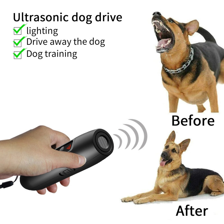 Tsattine N10 Ultrasonic Dog Repeller with LED Electricity Display & Flashlight - Training Aids by PMC TechLife | Online Shopping South Africa | PMC TechLife