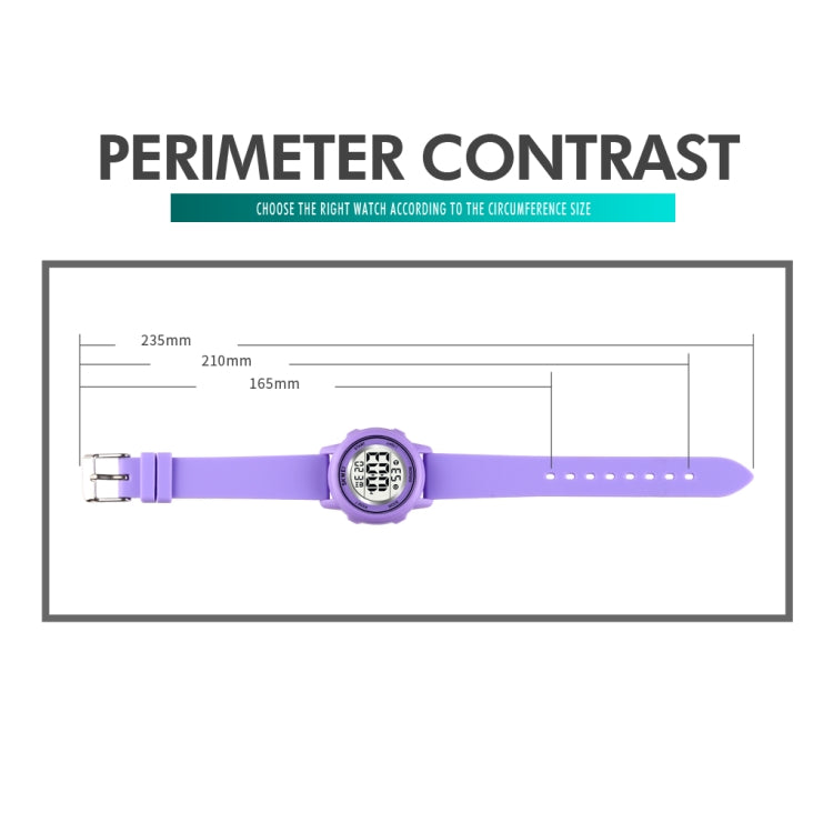 SKMEI 1721 Triplicate Round Dial LED Digital Display Luminous Silicone Strap Electronic Watch(White) - free shipping - PMC Jewellery - Order now!