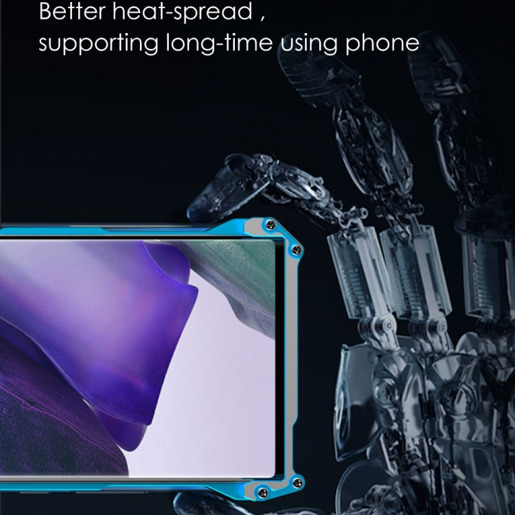 For iPhone 13 Pro R-JUST Shockproof Armor Metal Protective Case (Blue) - iPhone 13 Pro Cases by R-JUST | Online Shopping South Africa | PMC TechLife | Buy Now Pay Later Mobicred