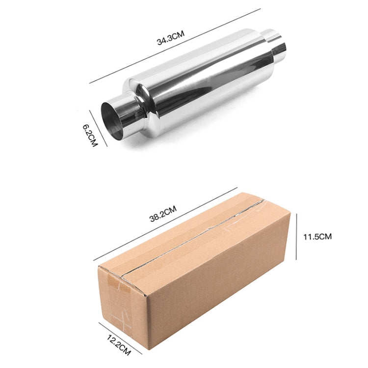 Universal Car / Motorcycles Stainless Exhaust Pipe Muffler 2.5 inch to 2.5 inch - Exhaust Pipes by PMC TechLife | Online Shopping South Africa | PMC TechLife | Buy Now Pay Later Mobicred