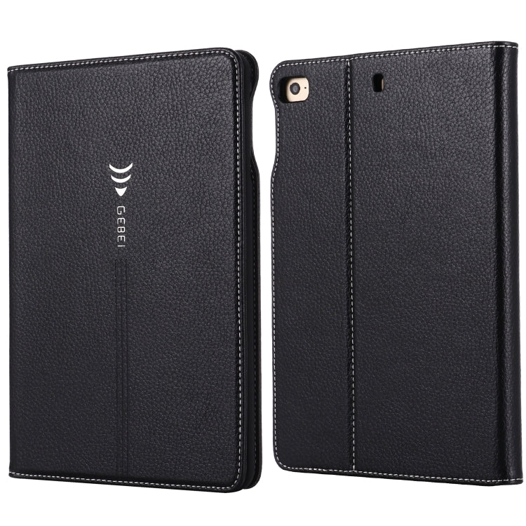 For iPad Mini 2019 & 4 & 3 & 2 & 1 GEBEI PU+TPU Horizontal Flip Protective Case with Holder & Card Slots(Black) - free shipping - PMC Jewellery - Order now!