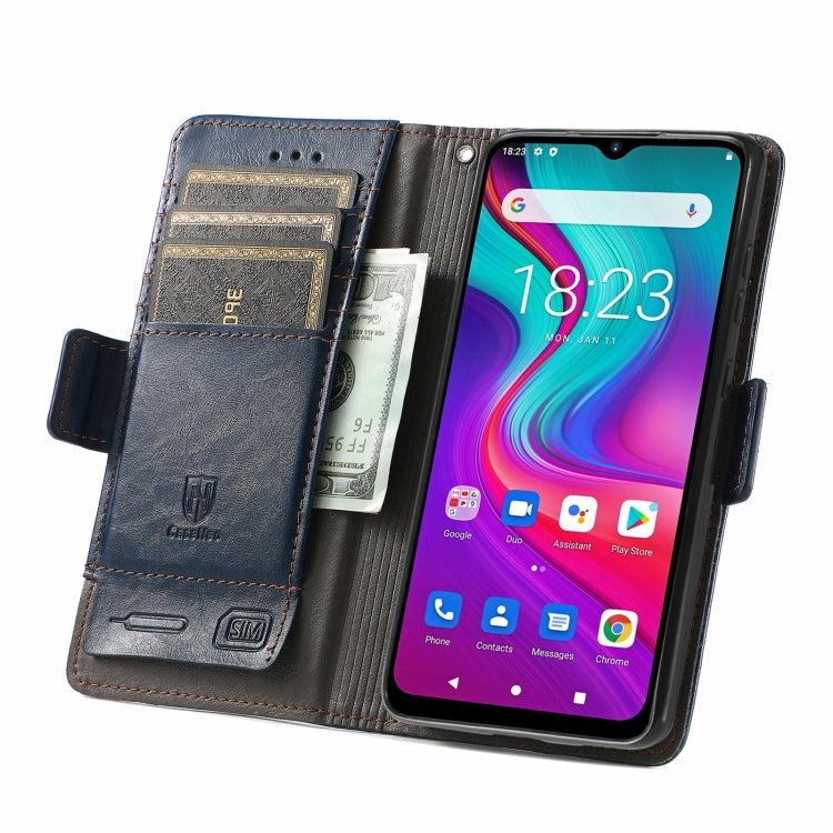 For Doogee X96 Pro CaseNeo Business Splicing Dual Magnetic Buckle Horizontal Flip PU Leather Case with Holder & Card Slots & Wallet(Blue)