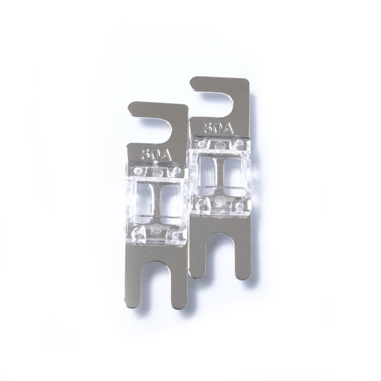 A0304 Transparent 5 PCS Car Audio AFS Mini ANL 30A Fuse Nicked Plated