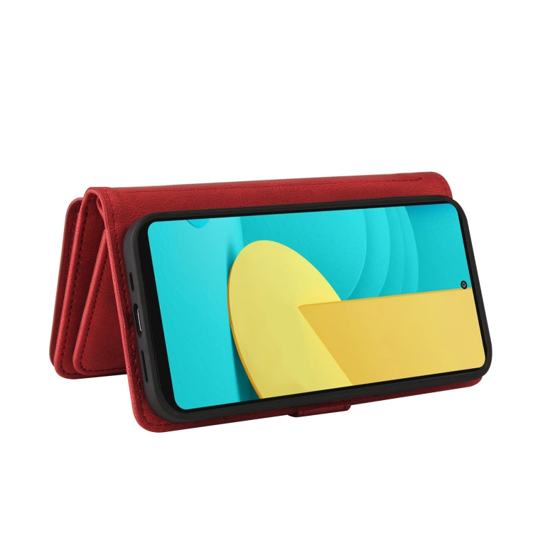 For LG Stylo 7 / Stylo 7 5G Skin Feel PU + TPU Horizontal Flip Leather Case With Holder & 15 Cards Slot & Wallet & Zipper Pocket & Lanyard(Red) - LG Cases by PMC Jewellery | Online Shopping South Africa | PMC Jewellery | Buy Now Pay Later Mobicred