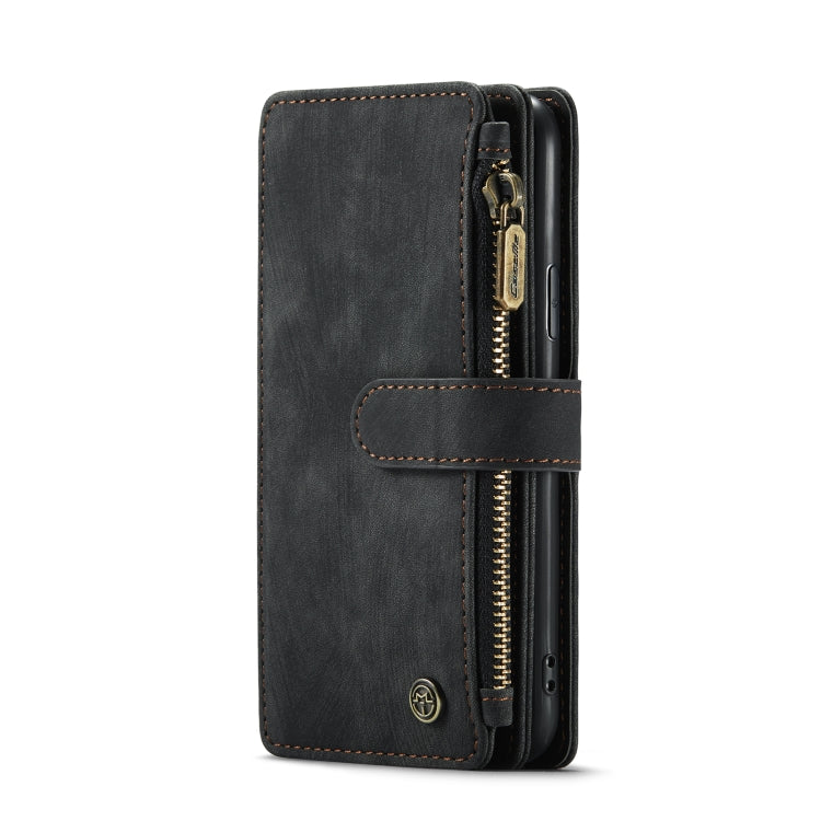 For iPhone 11 Pro CaseMe-C30 PU + TPU Multifunctional Horizontal Flip Leather Case with Holder & Card Slot & Wallet & Zipper Pocket (Black)