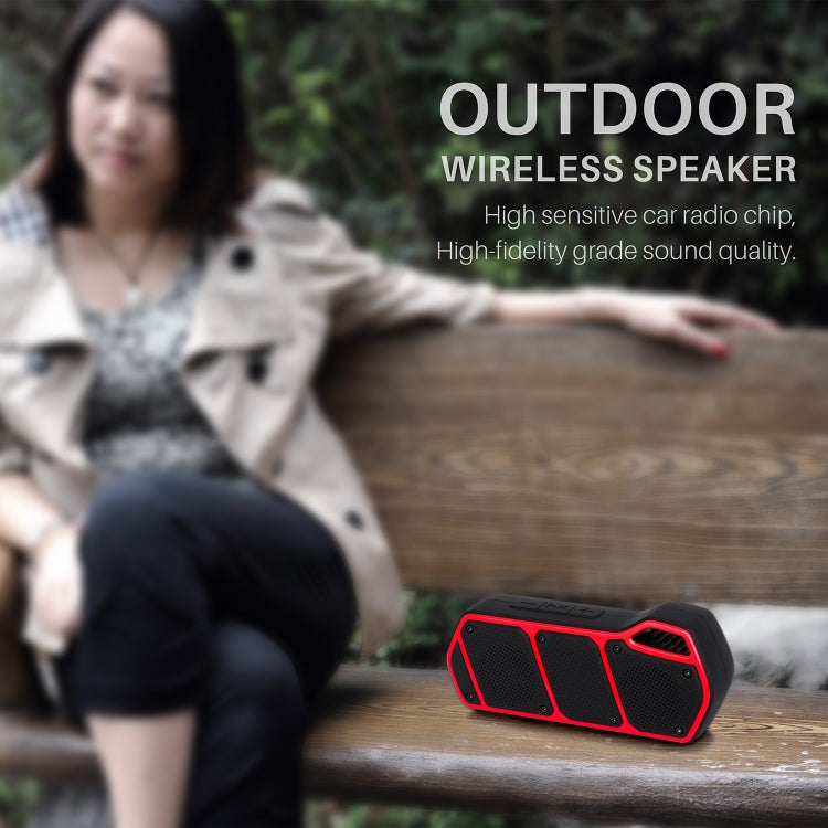 NewRixing NR-5011 Outdoor Portable Bluetooth Speakerr, Support Hands-free Call / TF Card / FM / U Disk(Black)