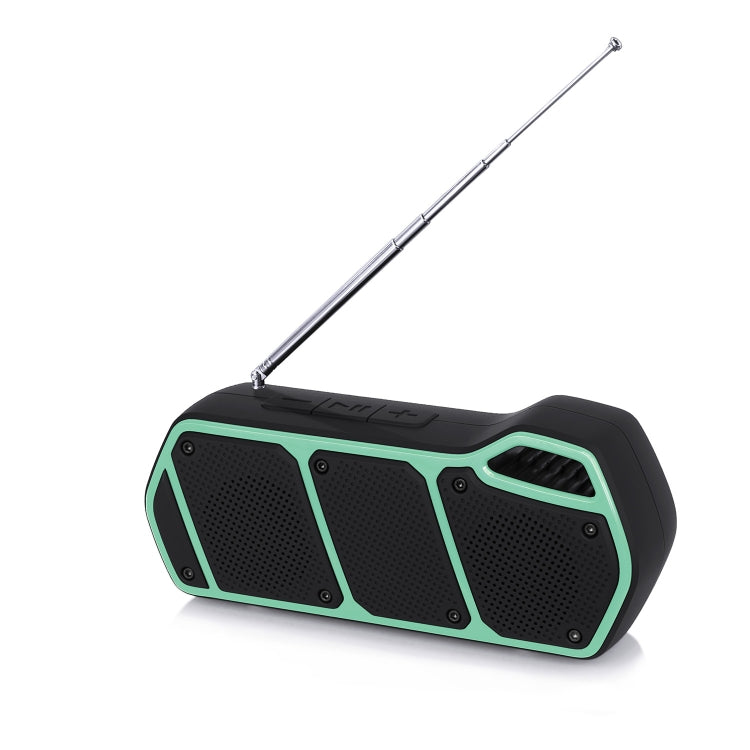 NewRixing NR-5011fm Outdoor Portable Bluetooth Speakerr, Support Hands-free Call / TF Card / FM / U Disk(Green)