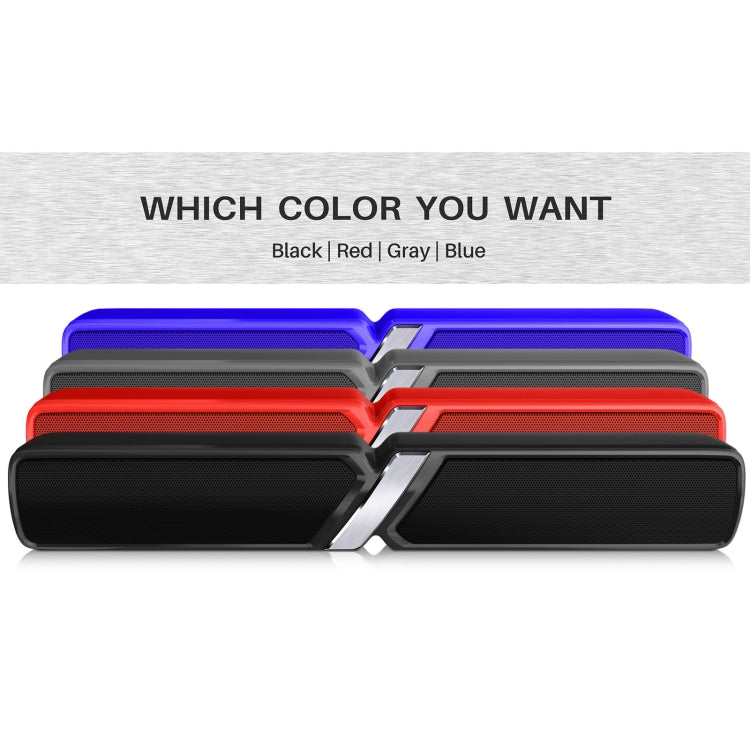 NewRixing NR-6017 Outdoor Portable Bluetooth Speaker, Support Hands-free Call / TF Card / FM / U Disk(Blue) - free shipping - PMC Jewellery - Order now!