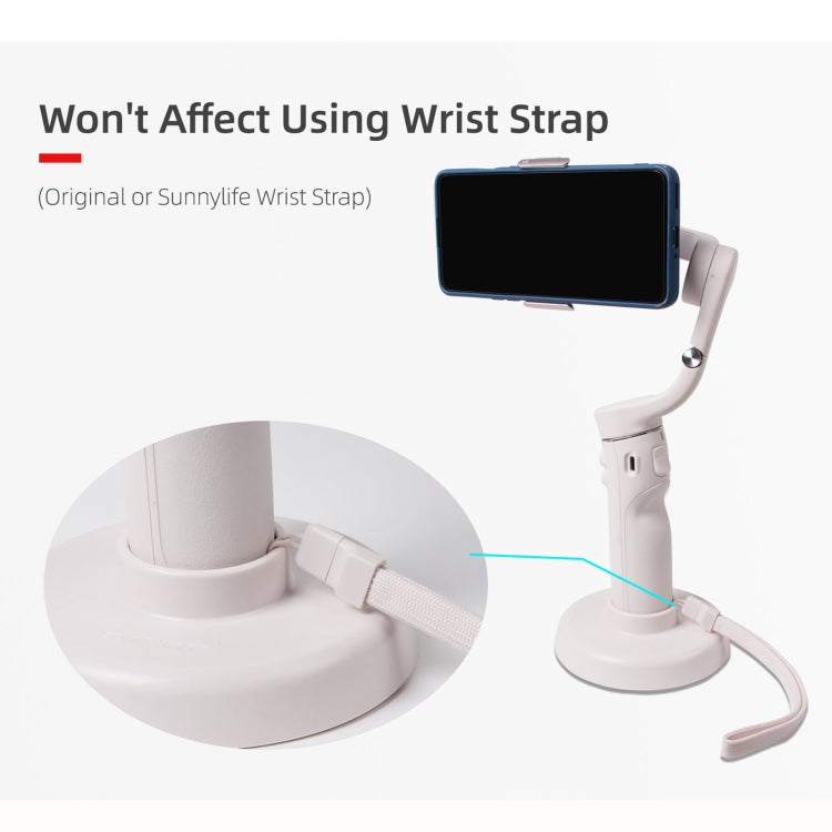 Sunnylife DZ75 Mobile Phone Gimbal Desktop Fixed Stand Base for DJI OM 5(White) - by Sunnylife | Online Shopping South Africa | PMC TechLife | Buy Now Pay Later Mobicred