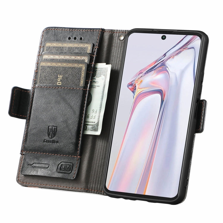 For Blackview A100 CaseNeo Business Splicing Dual Magnetic Buckle Horizontal Flip PU Leather Case with Holder & Card Slots & Wallet(Black)